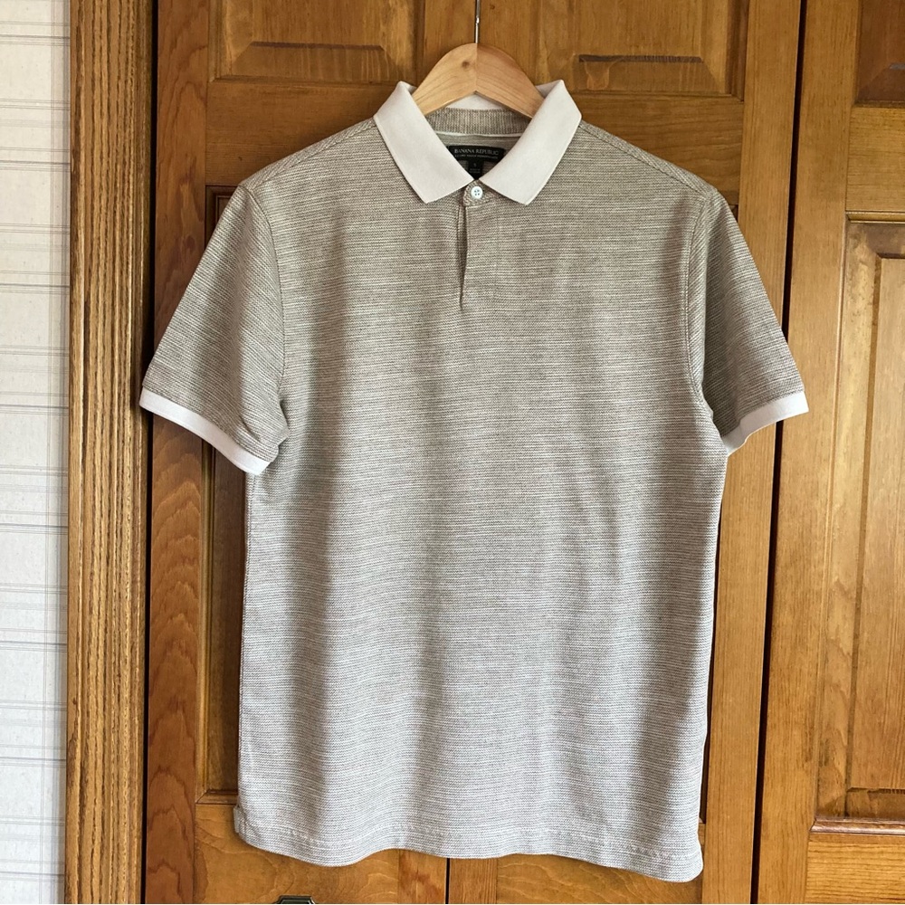 Banana Republic Men’s Taupe Polo Shirt